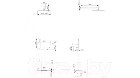 Душевая система Abber Rund AF8750NG (никель)
