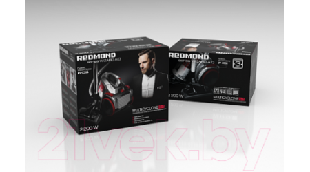Пылесос Redmond RV-C335 (красный)