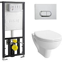 Унитаз подвесной с инсталляцией VitrA S20 Rim-Ex / 9004B003-7202