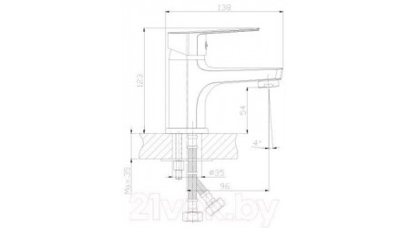 Смеситель Rossinka Silvermix S35-11 