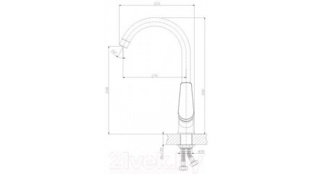 Смеситель Rossinka Silvermix S35-23 