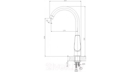 Смеситель Rossinka Silvermix S35-24 