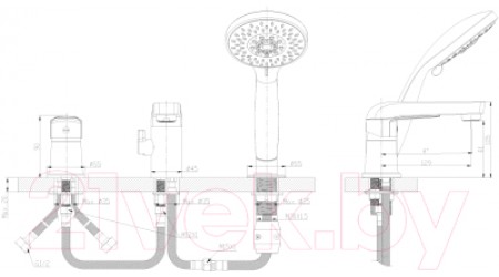 Смеситель Rossinka Silvermix S35-39 
