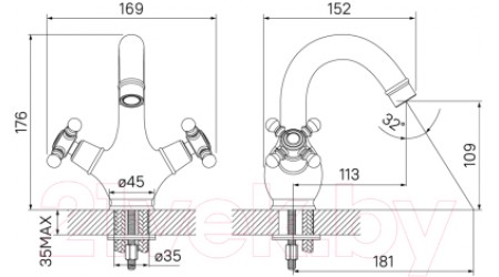 Смеситель Iddis Sam SAMBR00i01 