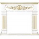 Портал для камина Смолком San Marino SYM 26/MB/JUP (белый дуб/патина золото)