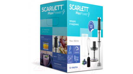 Блендер погружной Scarlett SC-HB42F64  (черный)
