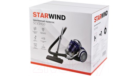 Пылесос StarWind SCV3450 (фиолетовый/серебристый)