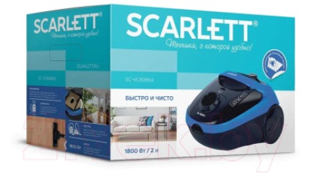 Пылесос Scarlett SC-VC80B64 (синий)