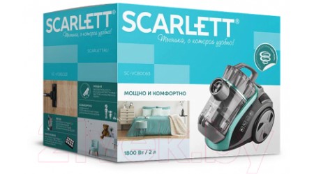 Пылесос Scarlett SC-VC80C63 (мятный)