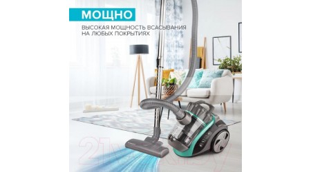 Пылесос Scarlett SC-VC80C63 (мятный)
