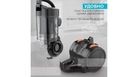 Пылесос Scarlett SC-VC80C65 (черный)