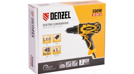 Дрель-шуруповерт Denzel SD-300-10 / 26201