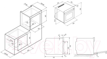 Электрический духовой шкаф Krona Sempre 60 WH / КА-00001222