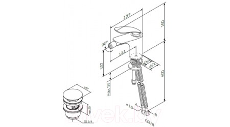 Смеситель AM.PM Sensation F3083164 
