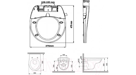 Унитаз подвесной AM.PM Sense CCM741700