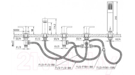 Смеситель Kaiser Sensor 34222 