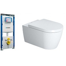 Унитаз подвесной с инсталляцией Duravit Set Me by Starck (45290900A1+111362005)