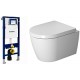 Унитаз подвесной с инсталляцией Duravit Set Me by Starck (45300900A1+111300005)