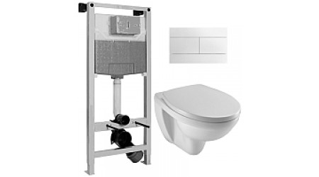 Унитаз подвесной с инсталляцией Jacob Delafon Set Patio EDV102 + E70021 + E5504 + E4316-00