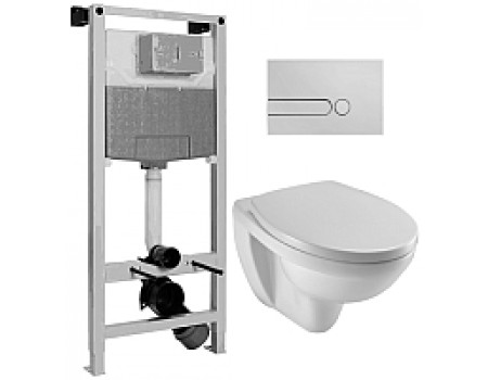 Унитаз подвесной с инсталляцией Jacob Delafon Set Patio EDV102 + E70021 + E5504 + E4326-CP