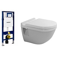 Унитаз подвесной с инсталляцией Duravit Set Starck 3 (42000900A1+111300005)