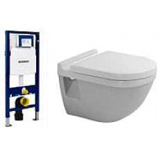 Унитаз подвесной с инсталляцией Duravit Set Starck 3 (42000900A1+111300005)