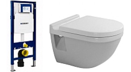 Унитаз подвесной с инсталляцией Duravit Set Starck 3 (42000900A1+111300005)