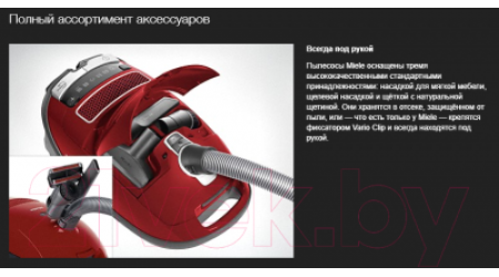 Пылесос Miele SGDA3 Complete C3 Score Red / 41GDA344RU (ежевичный красный)