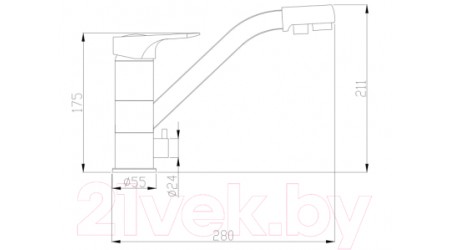 Смеситель ZorG SH 321 Black BR 