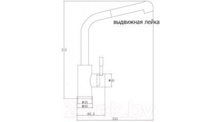 Смеситель ZorG SH 5144 Inox 