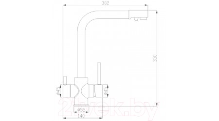 Смеситель ZorG SH 552 Black BR 