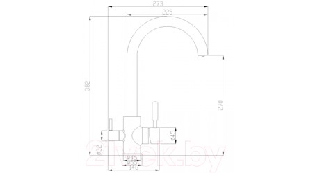 Смеситель ZorG SH 713 Black BR 