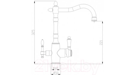 Смеситель ZorG SH 812 BR 