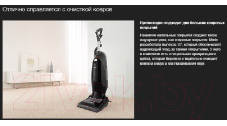Вертикальный пылесос Miele SHAM3 Dynamic U1 (черный обсидиан)