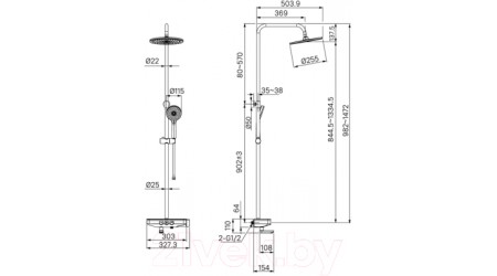Душевая система IDDIS Shelf SHESBBTi06