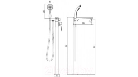 Смеситель LEMARK Shift LM4344C 