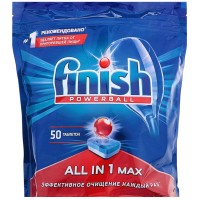 Таблетки для посудомоечных машин Finish Shine&Protect All in One (50шт)