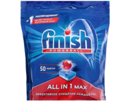 Таблетки для посудомоечных машин Finish Shine&Protect All in One (50шт)