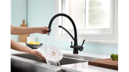 Смеситель Paulmark Siegen 213111-401TB (антрацит) 