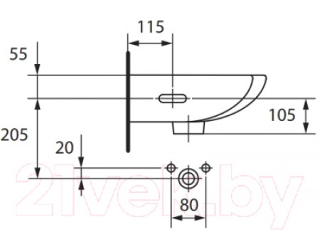 Умывальник Cersanit Sigma 36 (P-UM-Sg/1)