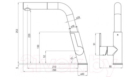 Смеситель Deante Silia BQS Z73M 