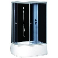 Душевая кабина Coliseum Simple T-120 R (черный/тонированное стекло)
