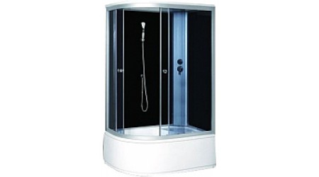 Душевая кабина Coliseum Simple T-120 R (черный/тонированное стекло)