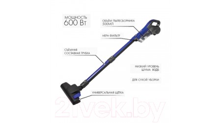 Вертикальный пылесос Endever SkyClean VC-287 (серый/голубой)