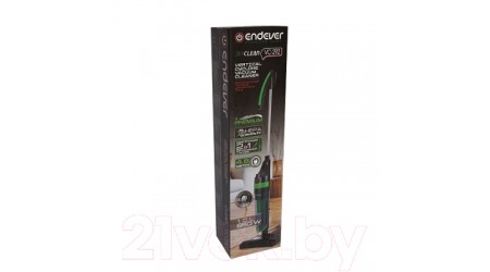 Вертикальный пылесос Endever SkyClean VC-292 (черный/зеленый)