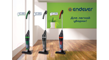 Вертикальный пылесос Endever SkyClean VC-294 (черный/оранжевый)