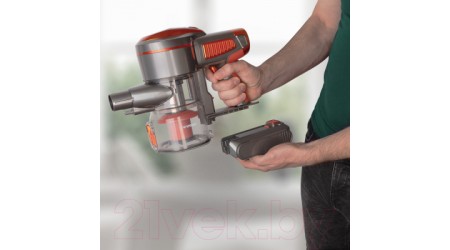 Вертикальный пылесос Endever SkyClean VC-301 (темно-серый/оранжевый)