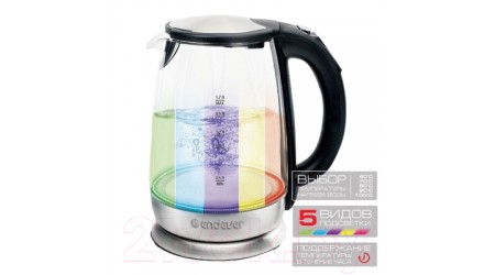 Электрочайник Endever Skyline KR-331G (стальной/черный)