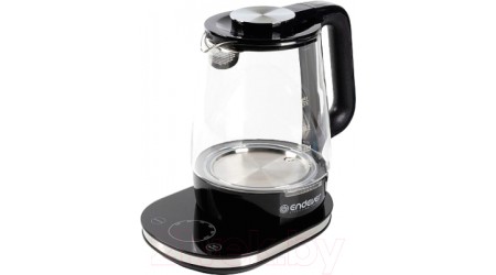 Электрочайник Endever Skyline KR-334G (черный/стекло)