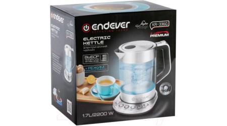 Электрочайник Endever Skyline KR-336G (серебристый)